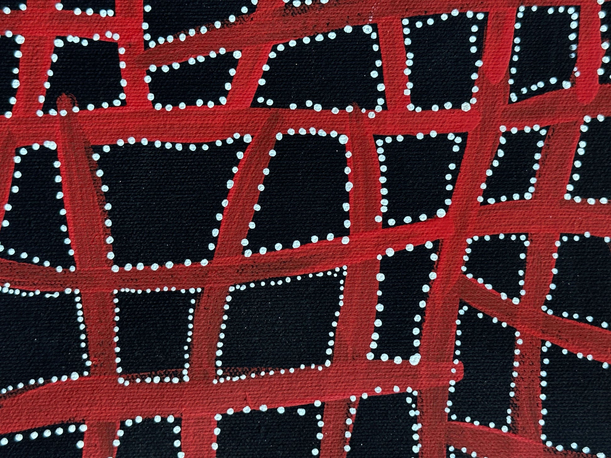 Abie Loy Kamarre + Aweyle + Dot Art Painting + Dot artwork + Utopia + Indigenous Art + Aboriginal Art + Australian Art + Contemporary Art + Traditional Artwork + Darwin Based Gallery + Body Paint