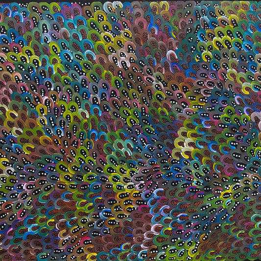 ANNA PITJARA PETYARRE - Yam Seeds - Indigenous Artwork - Aboriginal Art - Based in Darwin (Australia)