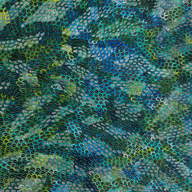 ANNA PITJARA PETYARRE - Yam Seed - Indigenous Art - Aboriginal Artwork - Based in Darwin (Australia)