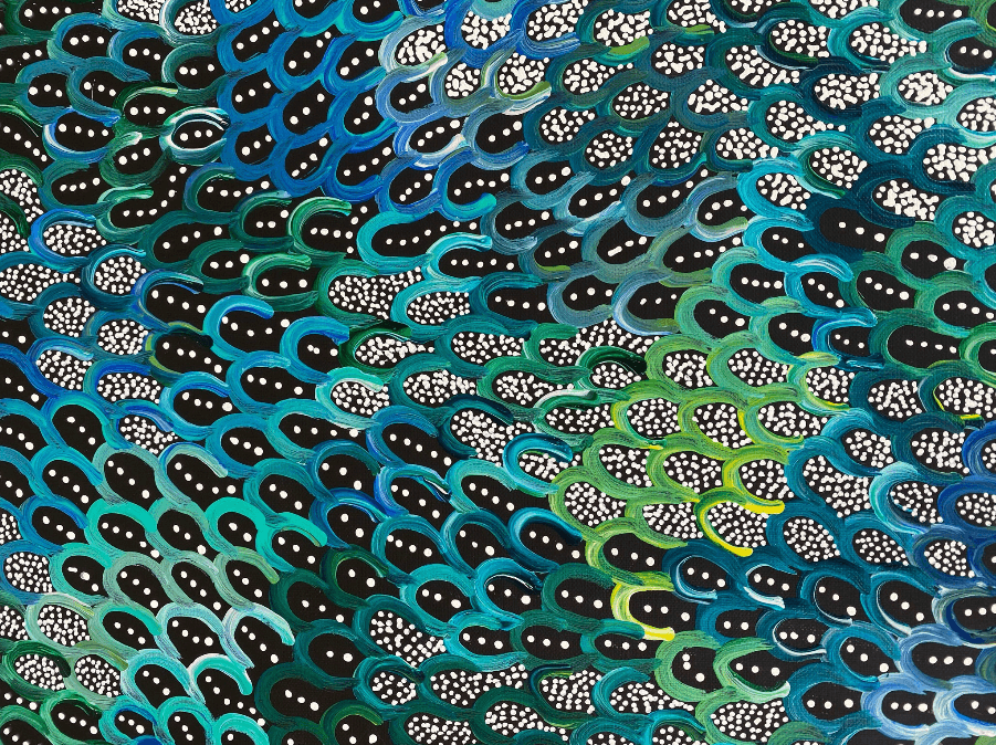 ANNA PITJARA PETYARRE - Yam Seed - Indigenous Art - Aboriginal Artwork - Based in Darwin (Australia)