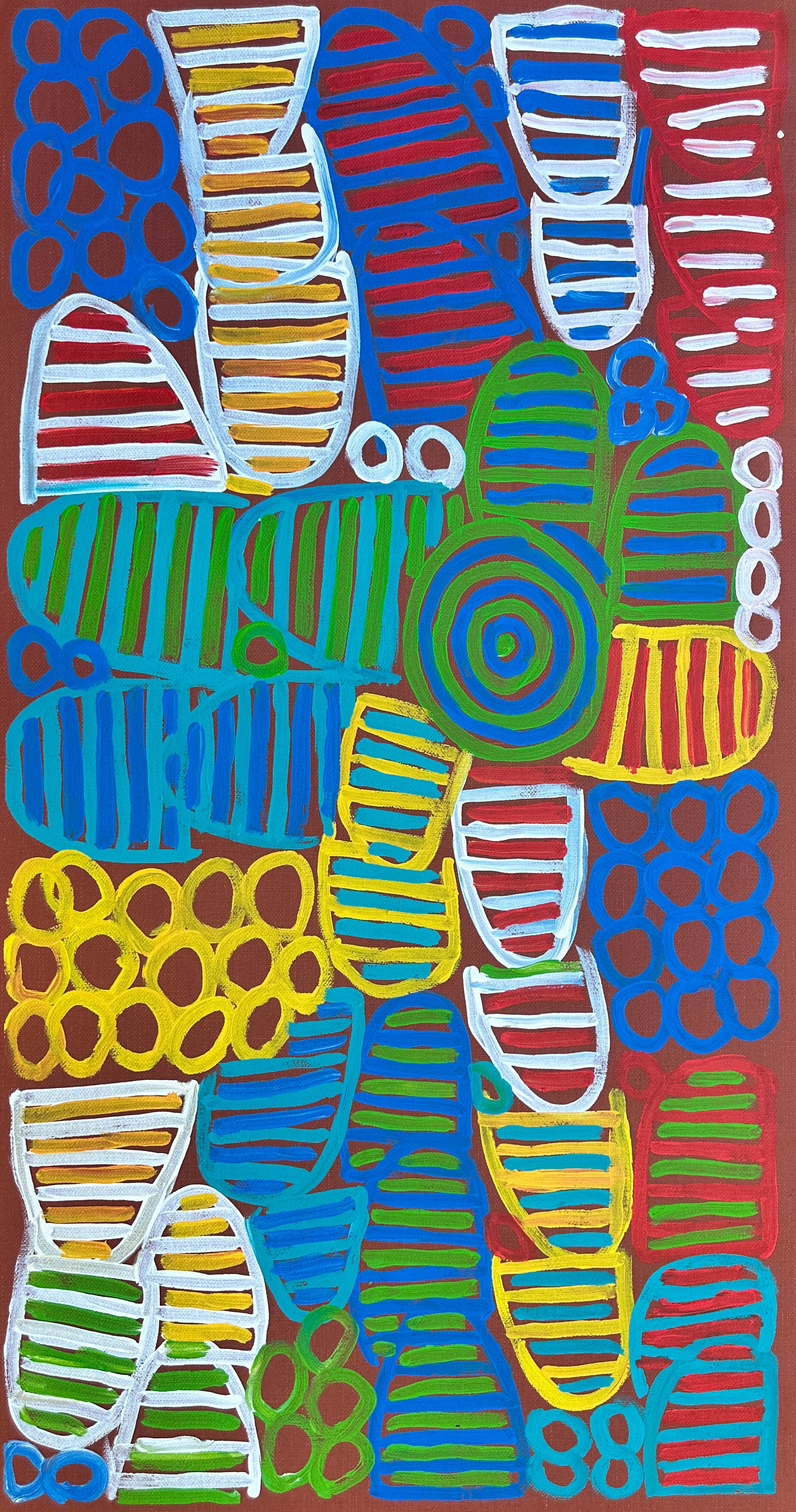 Betty Club Mbitjana, Utopia, Anwekety, Awelye, Women’s Dreaming, Art for Sale, Indigenous Art for sale, Aboriginal art for sale, Australian Art, art for sale, painting for sale, art décor, interior décor, décor, womens ceremony, art work, art gallery, Altyerre Aboriginal Art, Darwin Art Gallery, Utopia, Utopian artist, art, painting, Ethical art, original art, direct from the artist, family business, famous artist, art lover, iconic art,  female artist, minnie pwerle, symbolism, iconography, womens dreaming
