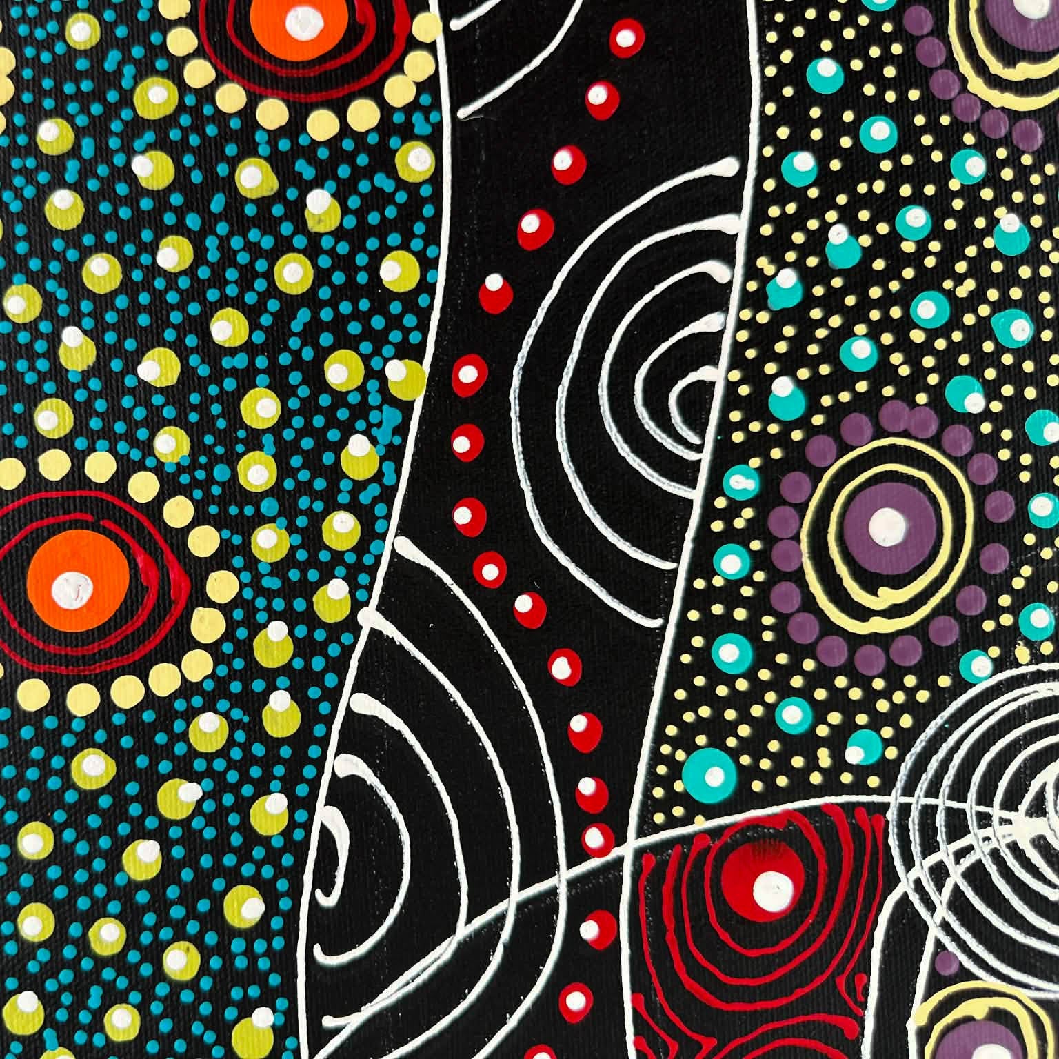 
#ColleenWallace #Colleennungarrayi #colleennungari #traditionalart #contemporaryart #aboriginalart #indigenousart #australianart #dotpainting #dotartwork #art #artwork #artforsale #painting #paintingforsale #wallart #artgallery #darwinbasedgallery #northernterritory #artstory #knowledge #decor #interiordecor #interiordesign #office #officedecor #artlover #artcollector #famousartist #dreamings #colour #colourful #intricate #Dreamtimesisters #santteresa #ltyentyeapurte #easternarrernte #altyerreaboriginalar
