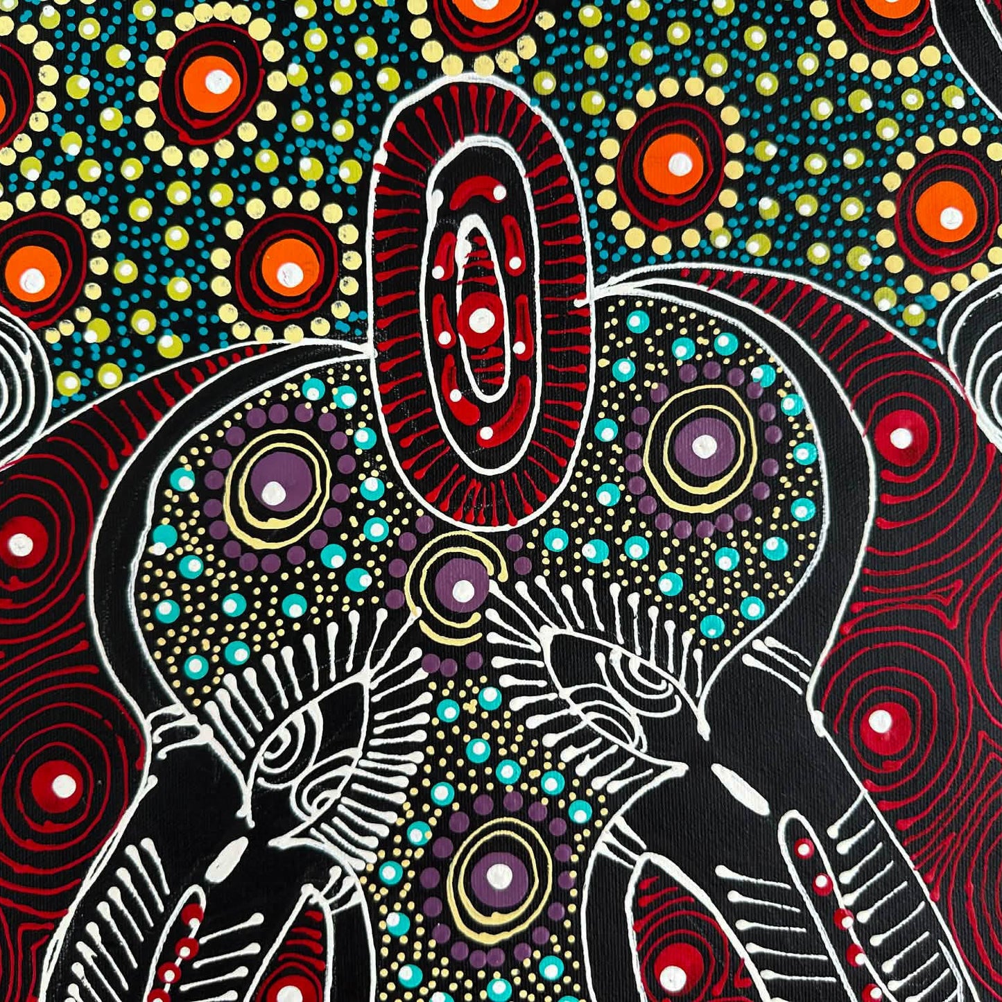 
#ColleenWallace #Colleennungarrayi #colleennungari #traditionalart #contemporaryart #aboriginalart #indigenousart #australianart #dotpainting #dotartwork #art #artwork #artforsale #painting #paintingforsale #wallart #artgallery #darwinbasedgallery #northernterritory #artstory #knowledge #decor #interiordecor #interiordesign #office #officedecor #artlover #artcollector #famousartist #dreamings #colour #colourful #intricate #Dreamtimesisters #santteresa #ltyentyeapurte #easternarrernte #altyerreaboriginalar

