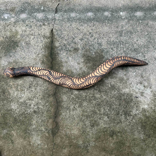 #AboriginalArt #WesternDesertArt #CentralDesertArt #DesertTjukurrpa #SnakeDreaming #IndigenousArtAustralia #ConnectionToCountry #AustralianIndigenous #CulturalHeritage #HandCarvedWood #EthicalArt #CollectibleArt #AustralianHomeDecor # altyerre #altyerreaboriginalart #darwingallery #indigenousart #aboriginalart #gallery #artdecor #decor #artstory #animalart #snakeart #CWD470 #snake #dreaming #australianart #familybusiness #smallbusiness #sculpture #snakescarving #snakesculpture