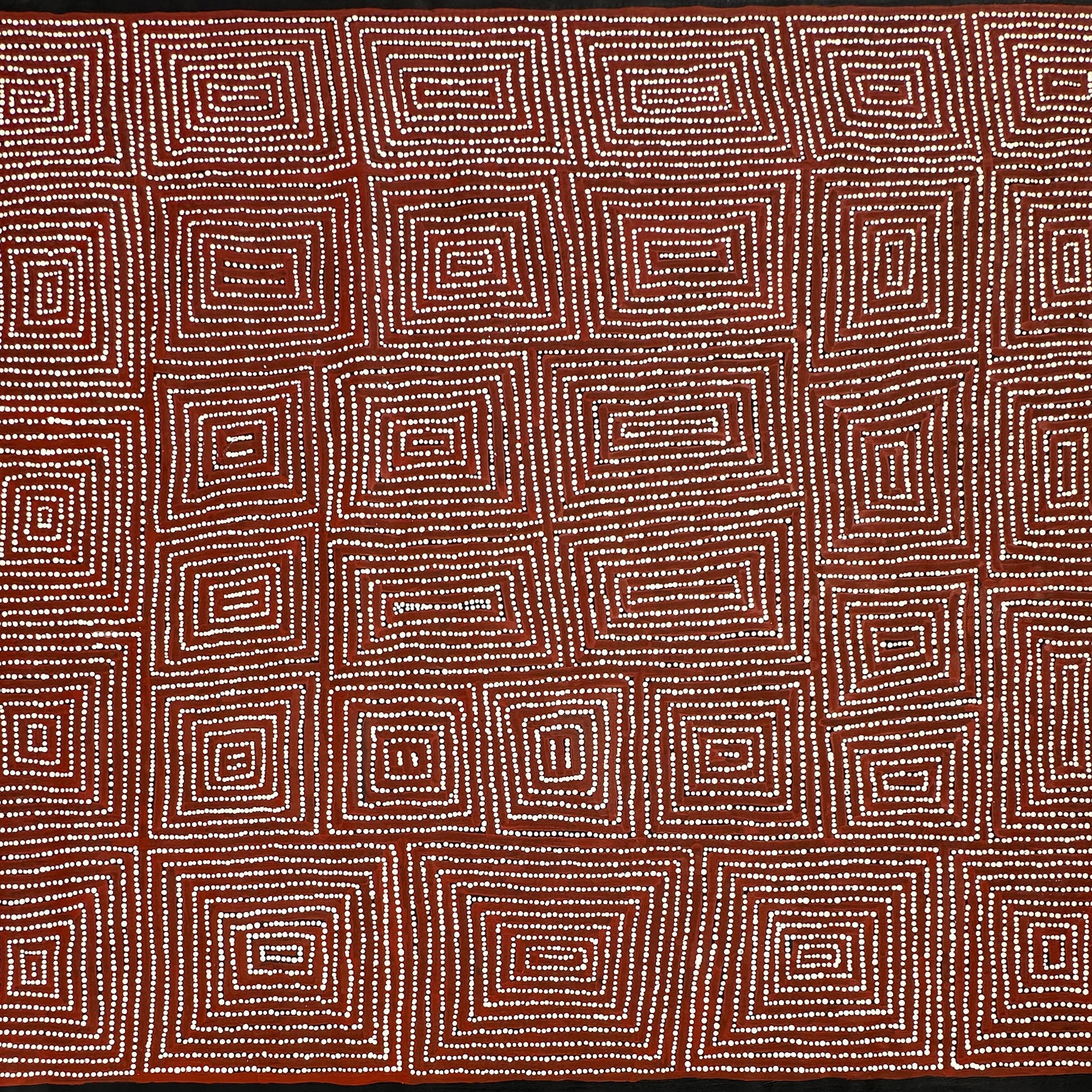 Caroline Ward Nakamarra, Walla Walla, Indigenous art, aboriginal art, austrailan painting, art for sale, painting for sale, altyerre aboriginal art, art gallery, Darwin gallery, dot art, dot painting, Pintupi, Kiwirrkurra, Western Australia, dreaming, interior décor, décor, interior decorating, art collector, western desert art, 