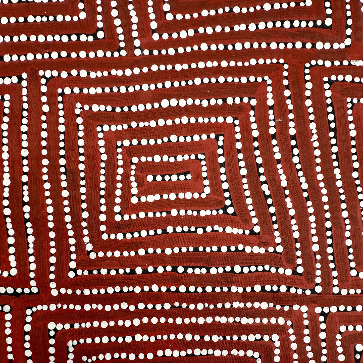 Caroline Ward Nakamarra, Walla Walla, Indigenous art, aboriginal art, austrailan painting, art for sale, painting for sale, altyerre aboriginal art, art gallery, Darwin gallery, dot art, dot painting, Pintupi, Kiwirrkurra, Western Australia, dreaming, interior décor, décor, interior decorating, art collector, western desert art, 
