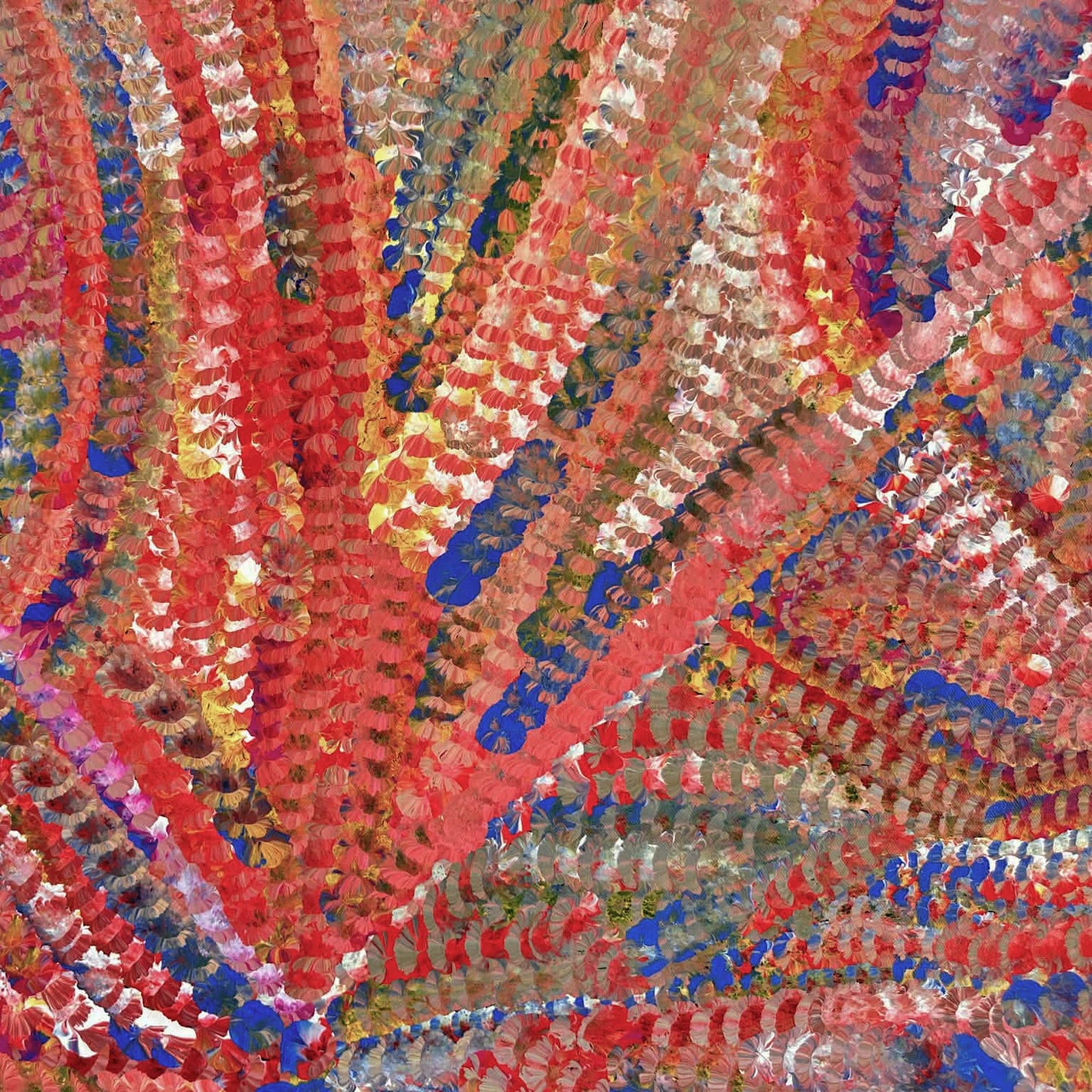 #dollymills #dollymillspetyarre #yamflower #womensdreaming #mycountry #altyerreaboriginalart #artgallery #darwingallery #familybusiness #indigenousart #aboriginalart #australianart #art #artforsale #painting #paintingforsale #wallart #decor #interiordecor #interiordesigner #colourful #artlover #authenticart #originalart #ethicalart 