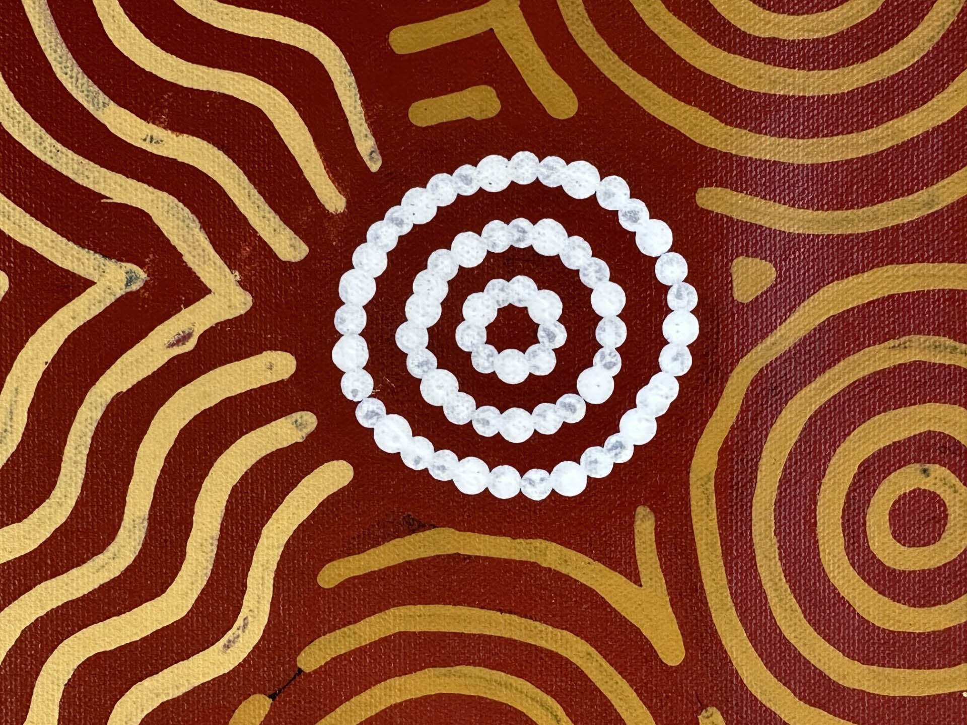 Julie Napaltjarri Dempsey Claypan Swamp - Aboriginal Art from Darwin Aboriginal Artworks - Shop Online