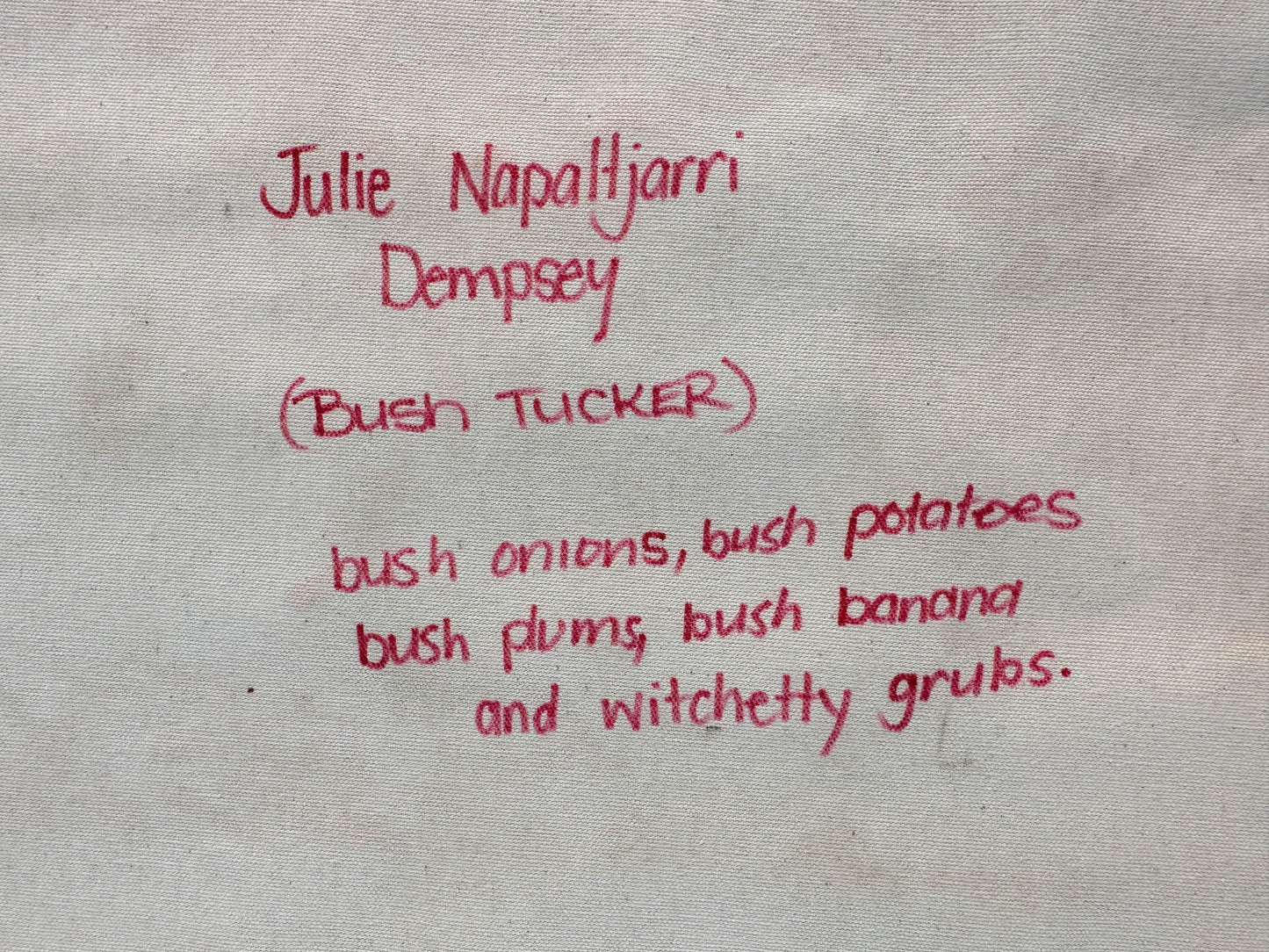 JULIE NAPALATJARRI DEMPSEY - Bush Tucker