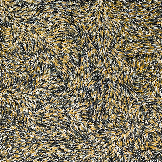 Janet Nakamarra Long - Warlpiri - Ngurlu - Damper Seeds - Dreaming - Indigenous Art - Aboriginal Art - Australian Art - Painting - Art work - Dot Art - Female Artist - Contemporary Art 