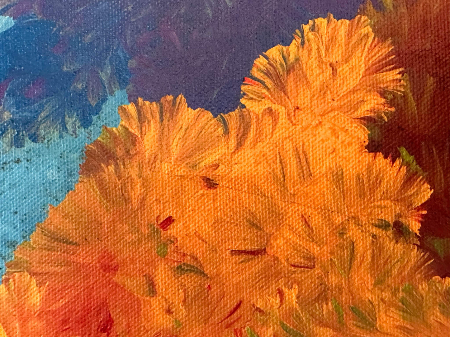 Jeannie Pitjara Petyarre + Indigenous Art + Aboriginal Art + Australian Art + Darwin Based Gallery + Yam Flower Dreaming + Flowers + Artwork + Painting + Colourful + Colour + Bush Survival +