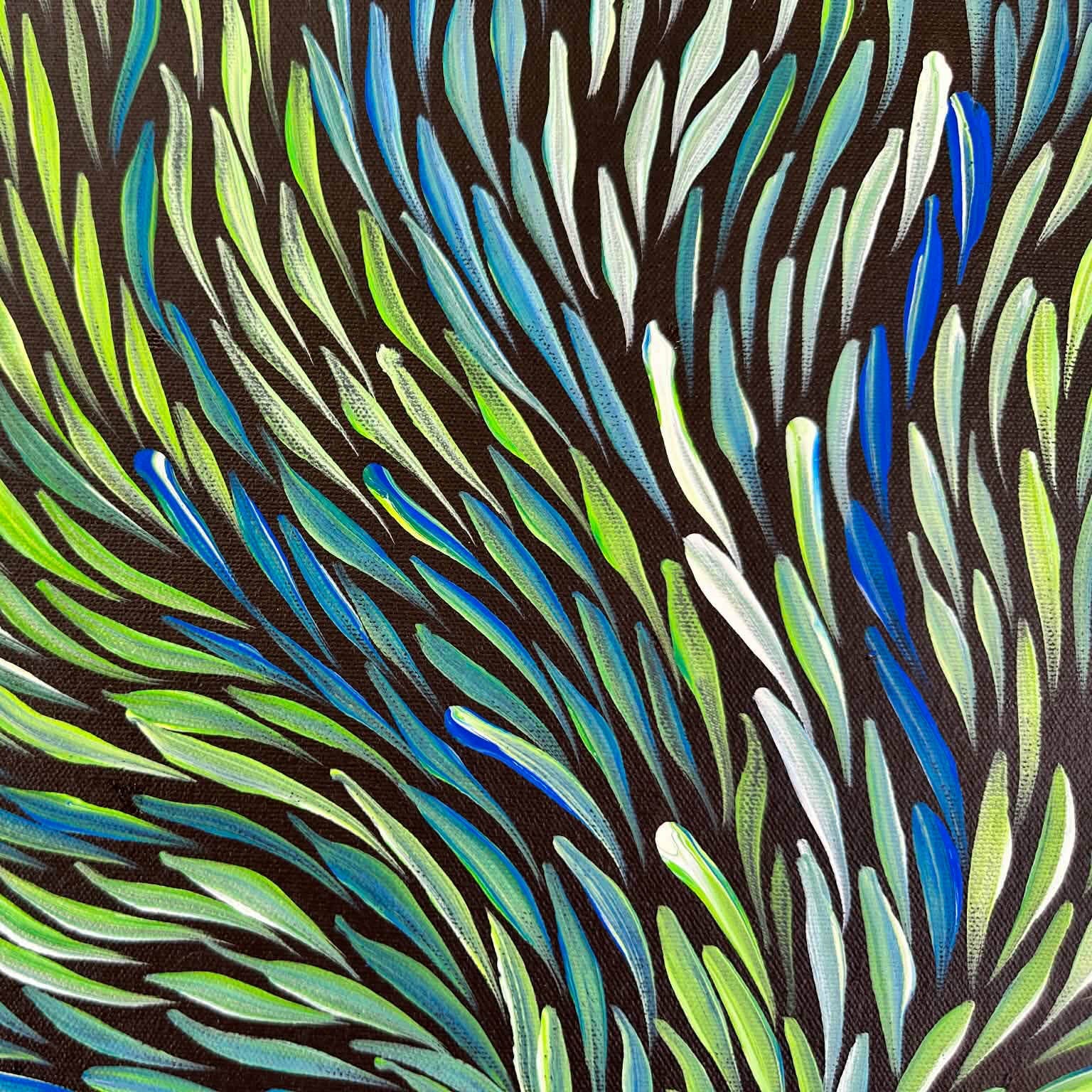 
#jeanniepitjara #jeanniepetyarre #bushmedicineleaves #contemporaryart #aboriginalart #indigenousart #australianart #art #artwork #artforsale #painting #paintingforsale #wallart #artgallery #darwinbasedgallery #northernterritory #artstory #knowledge #decor #interiordecor #interiordesign #office #officedecor #artlover #artcollector #famousartist #dreamings #altyerreaboriginalart #bushmedicine #familybusiness #movement #hypnotic 
