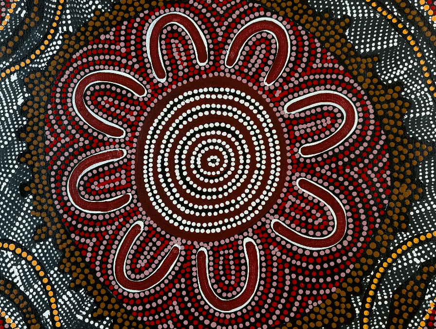 Yuenlamu Mt Allan Julianne Nungarrayi Turner Women's Ceremony Women's business iconography symbolism dot art dot painting Aboriginal Art Indigenous Art Australian Art Warlpiri