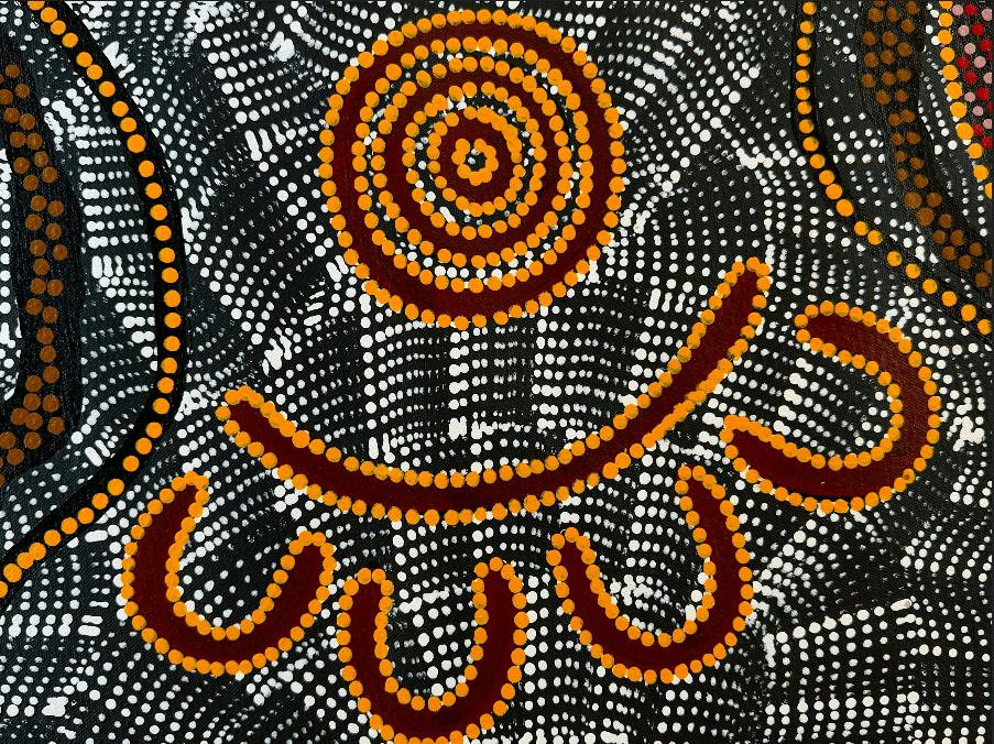 Yuenlamu Mt Allan Julianne Nungarrayi Turner Women's Ceremony Women's business iconography symbolism dot art dot painting Aboriginal Art Indigenous Art Australian Art Warlpiri