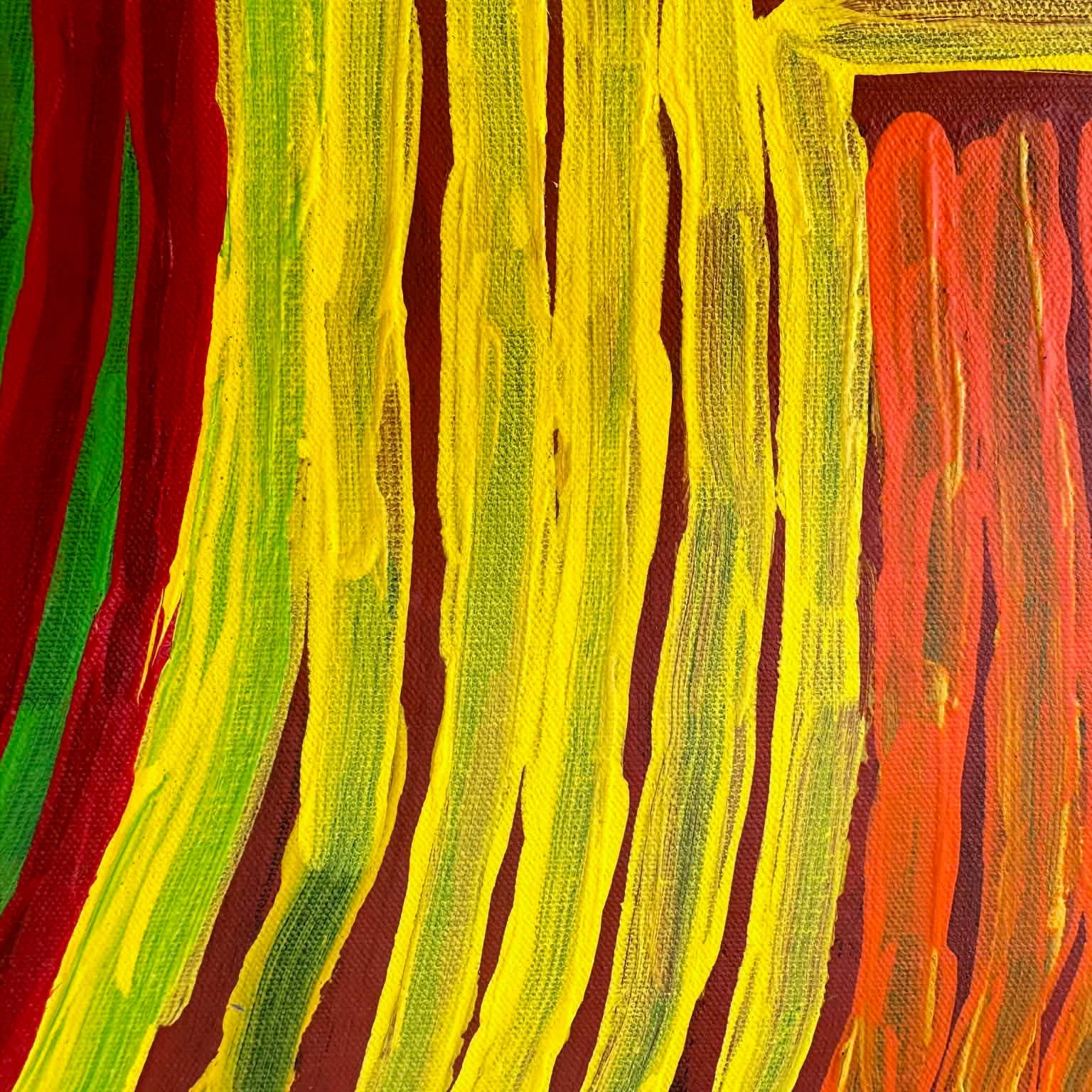 #makintinapanangka #westerndesert #pintupi #indigenousart #aboriginalart #australianart #colourful #dreaming #artcollector #orderofaustralia #artstory #knowledge #kintore #artlover #altyerreaboriginalart #artgallery #darwingallery #familybusiness #artforsale #painting #art #paintingforsale #artdecor #decor #interiordesign #interiordecorating 