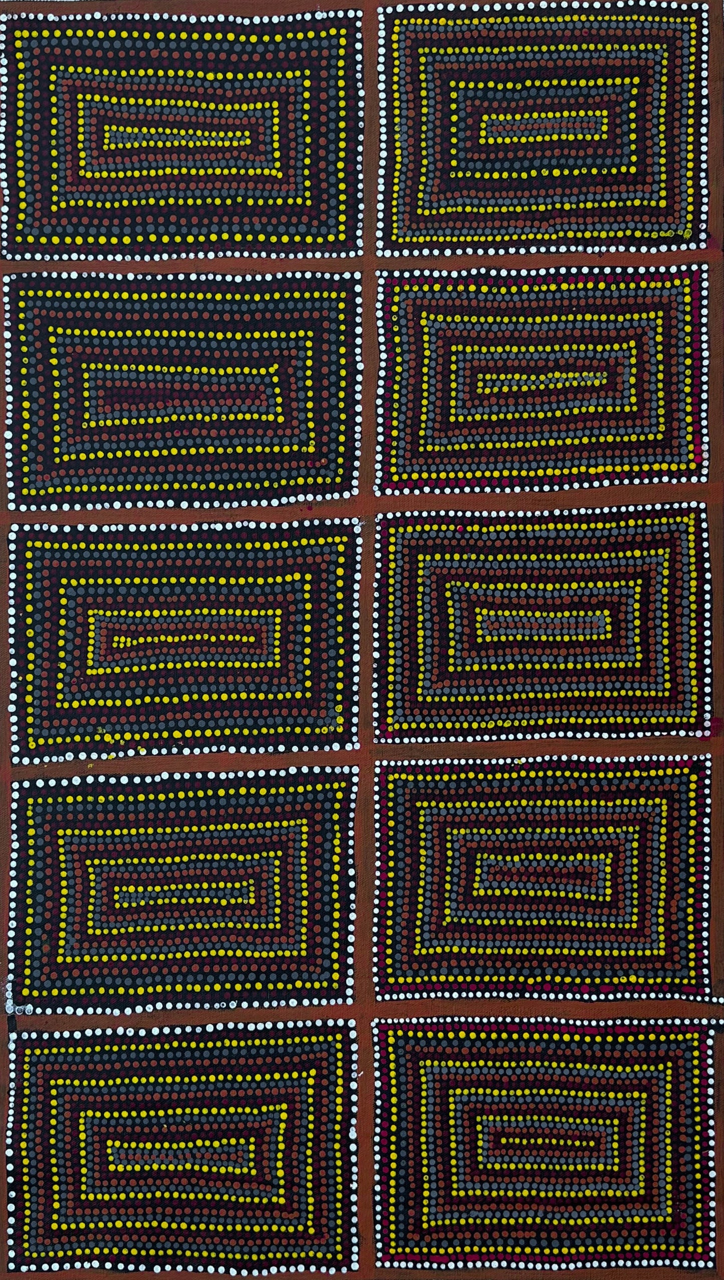 Margaret Price Penangke Utopia Indigenous Art Aboriginal Art Australian Art Dot Art Painting Darwin Based Gallery Ochre Colours 