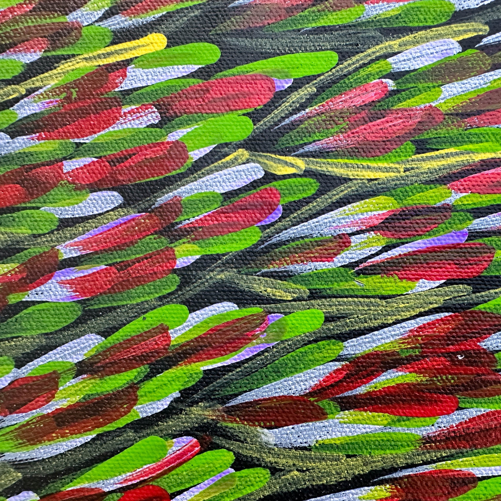 Margaret Turner Petyarre, Aboriginal art, Indigenous Art, Australian Art, Lake Nash, Northern Territory, Aboriginal Artist, art, art for sale , painting for sale, bush medicine, Darwin gallery, Altyerre Aboriginal Art, Original Art, Direct from the artist, ethical art, family business, interior decor, art gallery, wall art, bush medicine leaves, art décor, interior designer, beautiful art, colourful art, Interior design, Amatyerre, Outback Australia, Art collector, Office art, office artwork, Interior decor