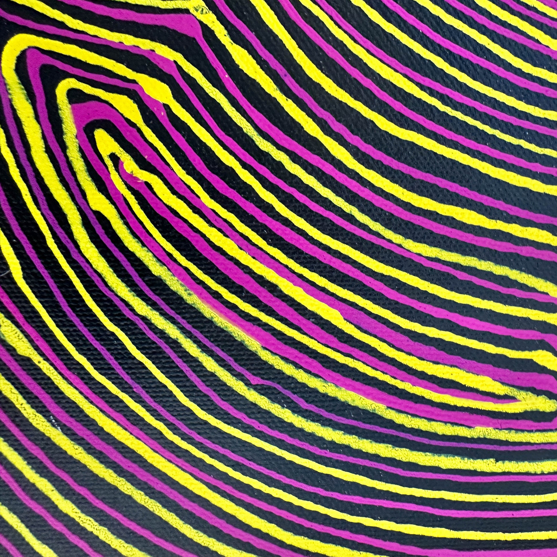 Marcie Turner Petyarre, Marcia Turner Pula, Utopia, Awelye, Body Paint, Women’s dreaming, indigenous art, aboriginal art, Australian art, art, art for sale, art gallery, painting, painting for sale, Darwin gallery, wall art, art décor, interior decorator, interior décor, altyerre aboriginal art, family business, ethical art, original art, direct from the artist, petyarre, linear, mesmerising painting, optical illusion