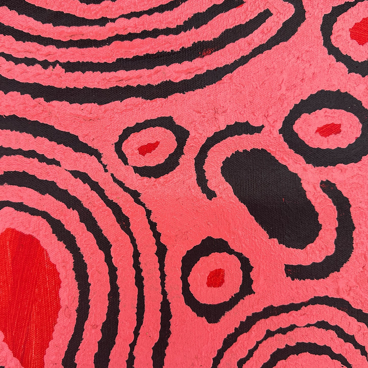 Ningura Naparrula Gibson, Wirrulnga, Western Desert Art, Australian art, Indigenous Art, Aboriginal art, art for sale, painting for sale, famous indigenous artist, Aboriginal art for sale, Indigenous art for sale, Women’s ceremony, dreaming, Altyerre Aboriginal Art, Art gallery, Darwin gallery, kintore, Pintupi, Australian stamp, paris, art collector, art lover, ethical art, original art, direct from the artist, muse du quai branly, décor, office décor, wall art, interior decorating, interior, home décor, d