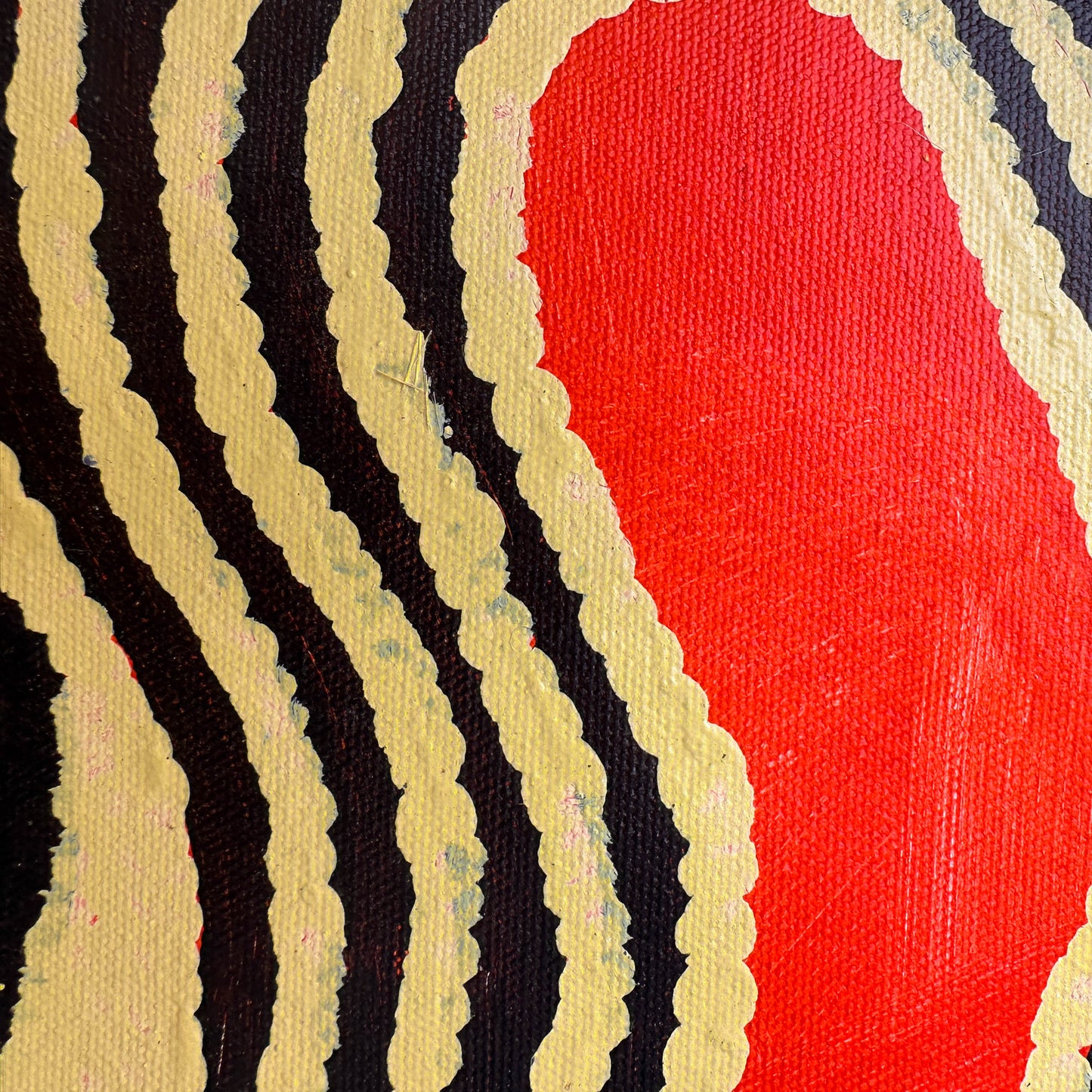 Ningura Naparrula Gibson, Wirrulnga, Western Desert Art, Australian art, Indigenous Art, Aboriginal art, art for sale, painting for sale, famous indigenous artist, Aboriginal art for sale, Indigenous art for sale, Women’s ceremony, dreaming, Altyerre Aboriginal Art, Art gallery, Darwin gallery, kintore, Pintupi, Australian stamp, paris, art collector, art lover, ethical art, original art, direct from the artist, muse du quai branly, décor, office décor, wall art, interior decorating, interior, home décor, d