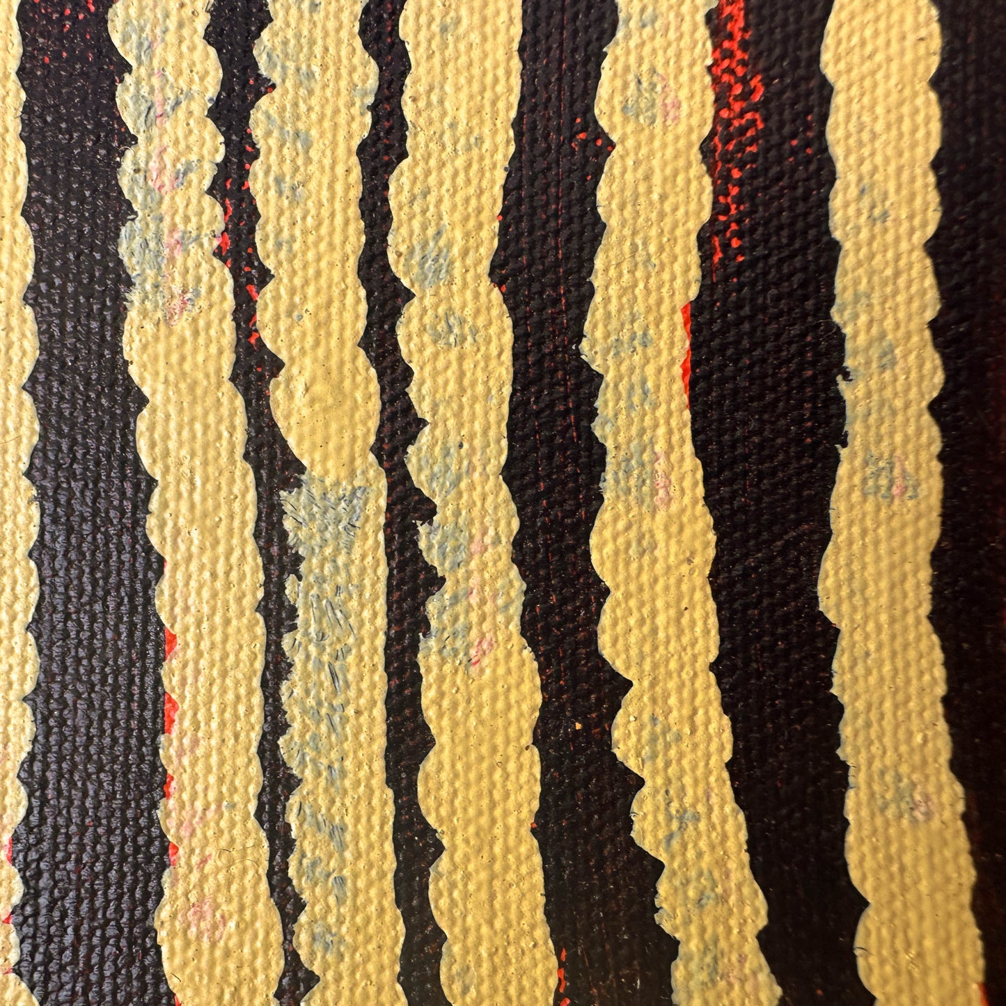 Ningura Naparrula Gibson, Wirrulnga, Western Desert Art, Australian art, Indigenous Art, Aboriginal art, art for sale, painting for sale, famous indigenous artist, Aboriginal art for sale, Indigenous art for sale, Women’s ceremony, dreaming, Altyerre Aboriginal Art, Art gallery, Darwin gallery, kintore, Pintupi, Australian stamp, paris, art collector, art lover, ethical art, original art, direct from the artist, muse du quai branly, décor, office décor, wall art, interior decorating, interior, home décor, d