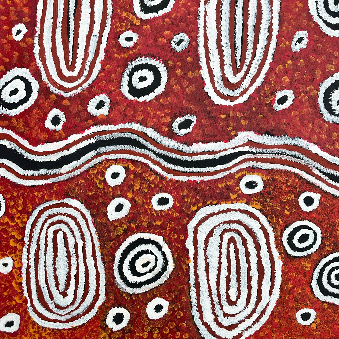 Pantjiti Mary Mclean, Kaltukatjara, docker river, western desert, Ngaatjatjarra, art for sale, indigenous art for sale, aboriginal art for sale, painting for sale, art decor,  interior decor, art work, art gallery, Altyerre aboriginal art, Darwin art gallery, painting, Australian art, dot art painting, art story , art collector, art lover, family business, ethical art, original art, famous artist, famous artist, direct from the artist, family business, knowledge, iconography, symbolism, story passed down