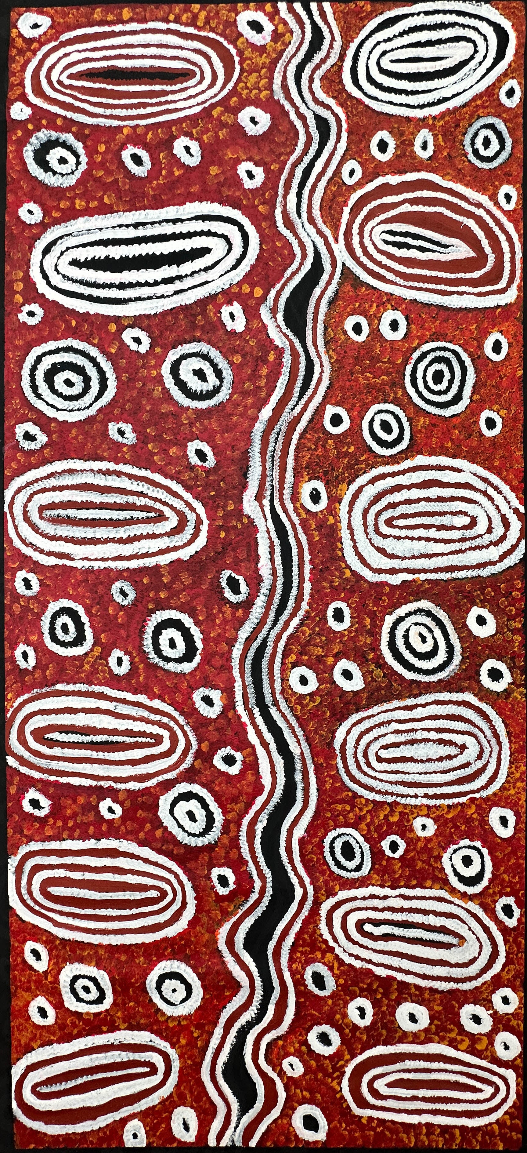 Pantjiti Mary Mclean, Kaltukatjara, docker river, western desert, Ngaatjatjarra, art for sale, indigenous art for sale, aboriginal art for sale, painting for sale, art decor,  interior decor, art work, art gallery, Altyerre aboriginal art, Darwin art gallery, painting, Australian art, dot art painting, art story , art collector, art lover, family business, ethical art, original art, famous artist, famous artist, direct from the artist, family business, knowledge, iconography, symbolism, story passed down