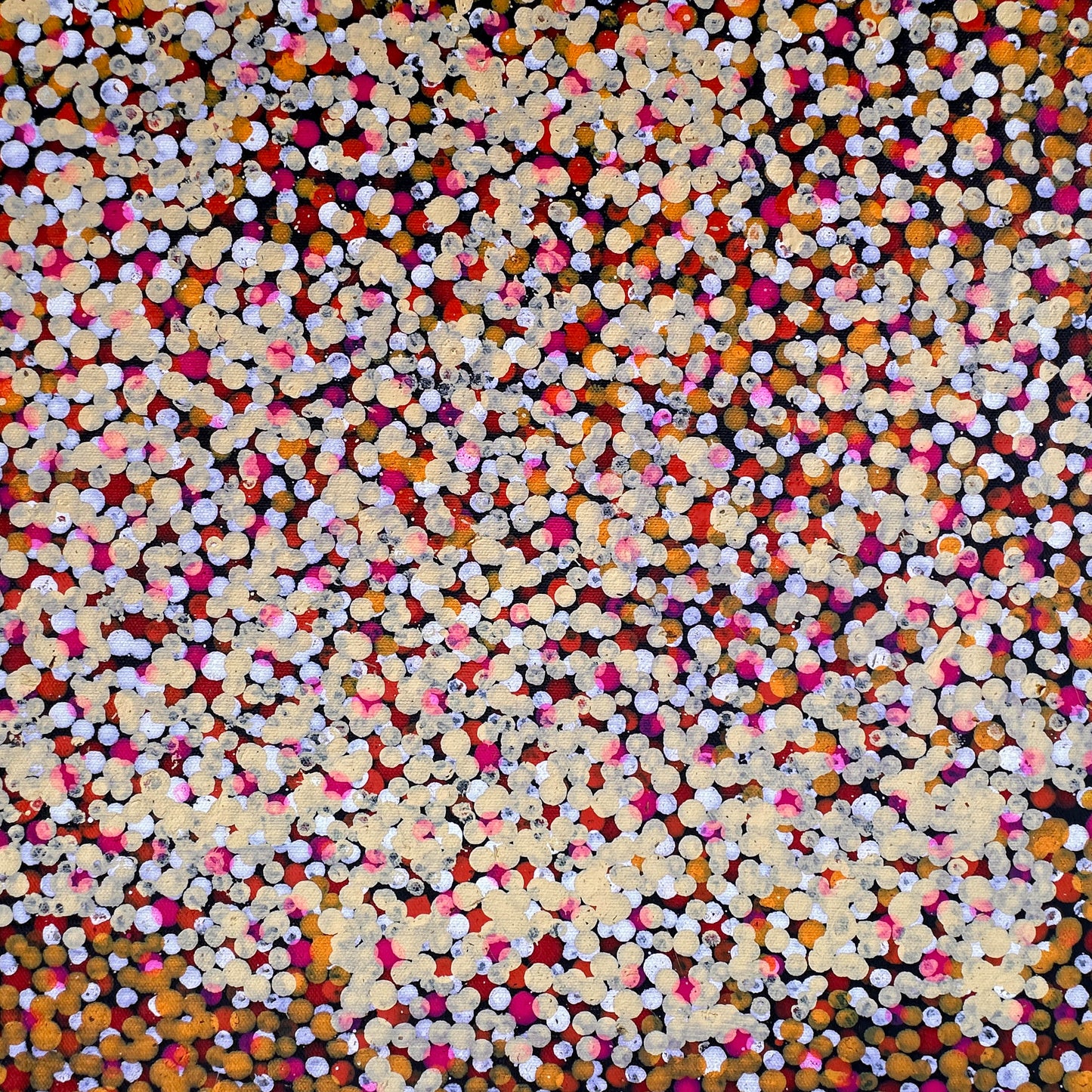 Polly Nelson Nangla, Polly Ngale, Polly Ngal, Utopia artist, Indigenous art, Aboriginal Art, Australian Art, Bush Plum dreaming, dot painting, dot art, art for sale, painting for sale, indigenous art for sale, aboriginal art for sale, altyerre aboriginal art, art décor, interior décor, interior design, colourful, home décor, office décor, art collector, Darwin gallery, art gallery, northern territory, family business, bush tucker, bush food, interior designer, wall art, bush plum dreaming
