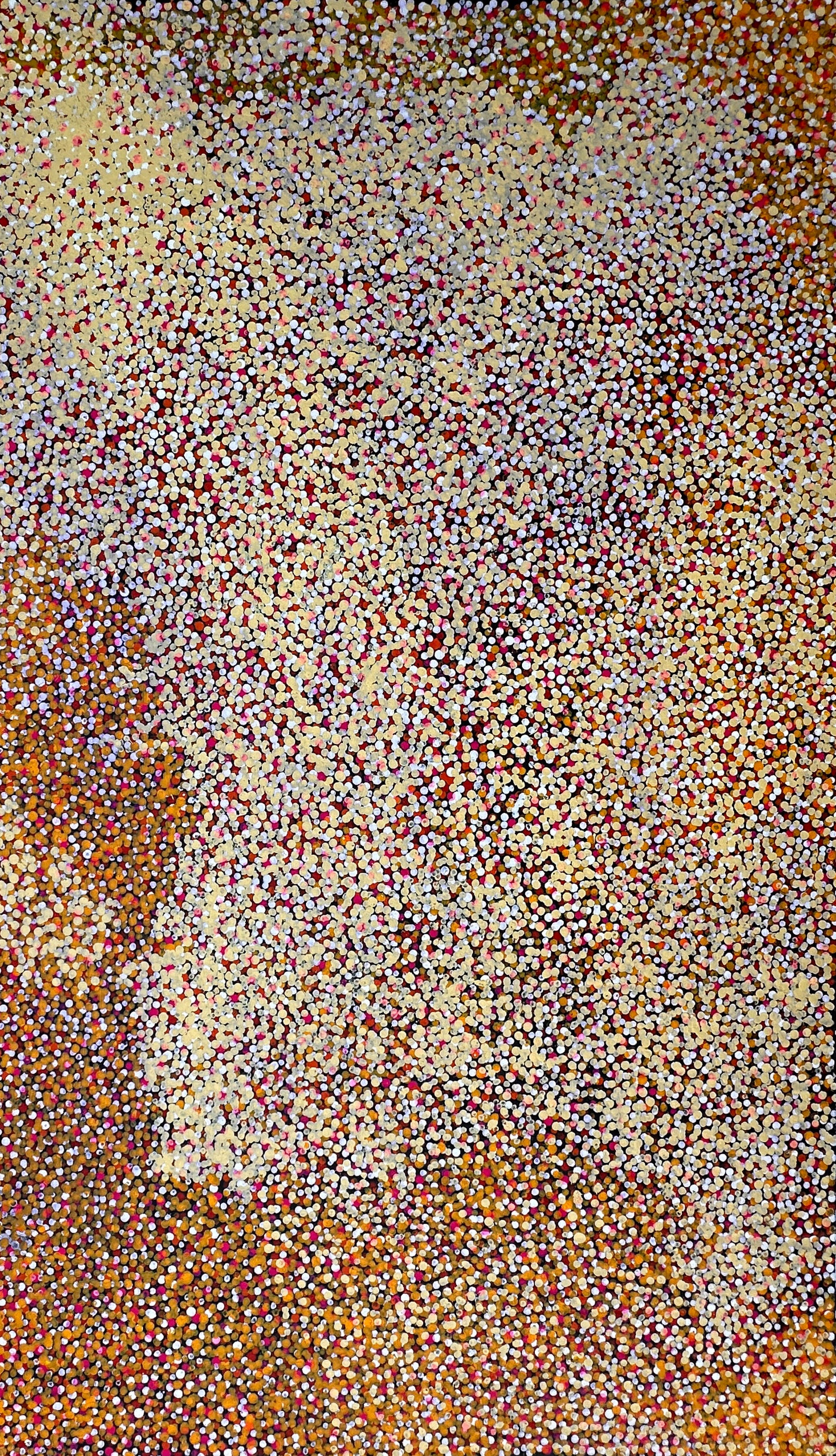 Polly Nelson Nangla, Polly Ngale, Polly Ngal, Utopia artist, Indigenous art, Aboriginal Art, Australian Art, Bush Plum dreaming, dot painting, dot art, art for sale, painting for sale, indigenous art for sale, aboriginal art for sale, altyerre aboriginal art, art décor, interior décor, interior design, colourful, home décor, office décor, art collector, Darwin gallery, art gallery, northern territory, family business, bush tucker, bush food, interior designer, wall art, bush plum dreaming