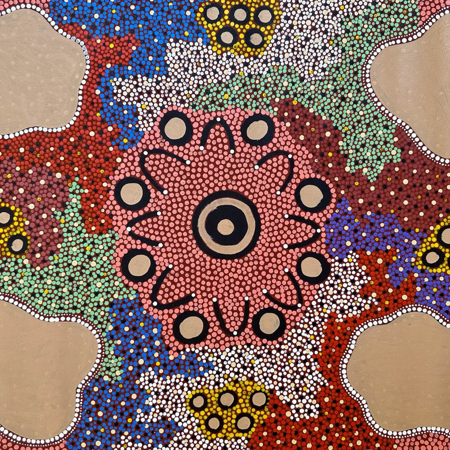 Patsy Ross PATSY ROSS - Bush Bean & Bush Berries – Altyerre Aboriginal Art
