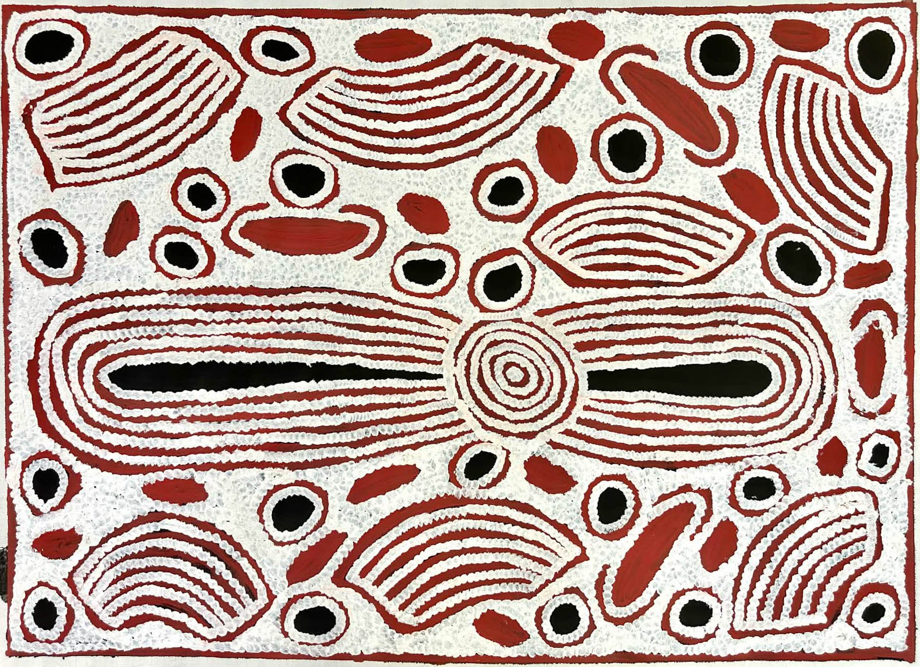 #susannapaltjarrigibson #susangibson #kintore #northernterritory #indigenousart #aboriginalart #australianart #traditionalart #symbolism #iconography #art #artgallery #painting #paintingforsale #artforsale #wallart #artgallery #familybusiness #darwingallery #decor #interiordesign #interiordecor #authenticart #ethicalart #origionalart #altyerreaboriginalart