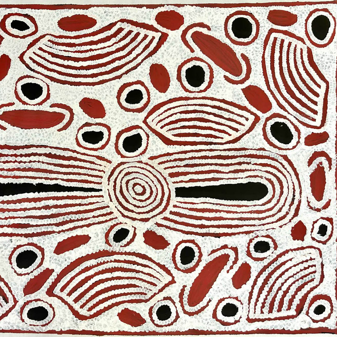 #susannapaltjarrigibson #susangibson #kintore #northernterritory #indigenousart #aboriginalart #australianart #traditionalart #symbolism #iconography #art #artgallery #painting #paintingforsale #artforsale #wallart #artgallery #familybusiness #darwingallery #decor #interiordesign #interiordecor #authenticart #ethicalart #origionalart #altyerreaboriginalart