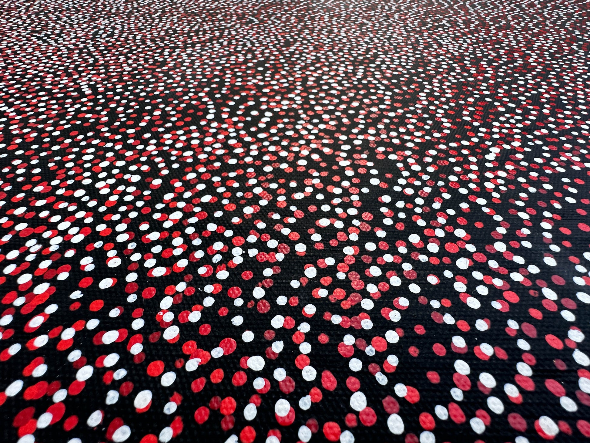 Teresa Pula Price + Grandmother's Country + Red + White + Black + Utopia + Indigenous Art + Aboriginal Art + Australian Art + Dot Art Painting + Dot work + Art Gallery + Darwin Based Gallery + Family Business + Home Decor + Interior Decor + Interior Designer +