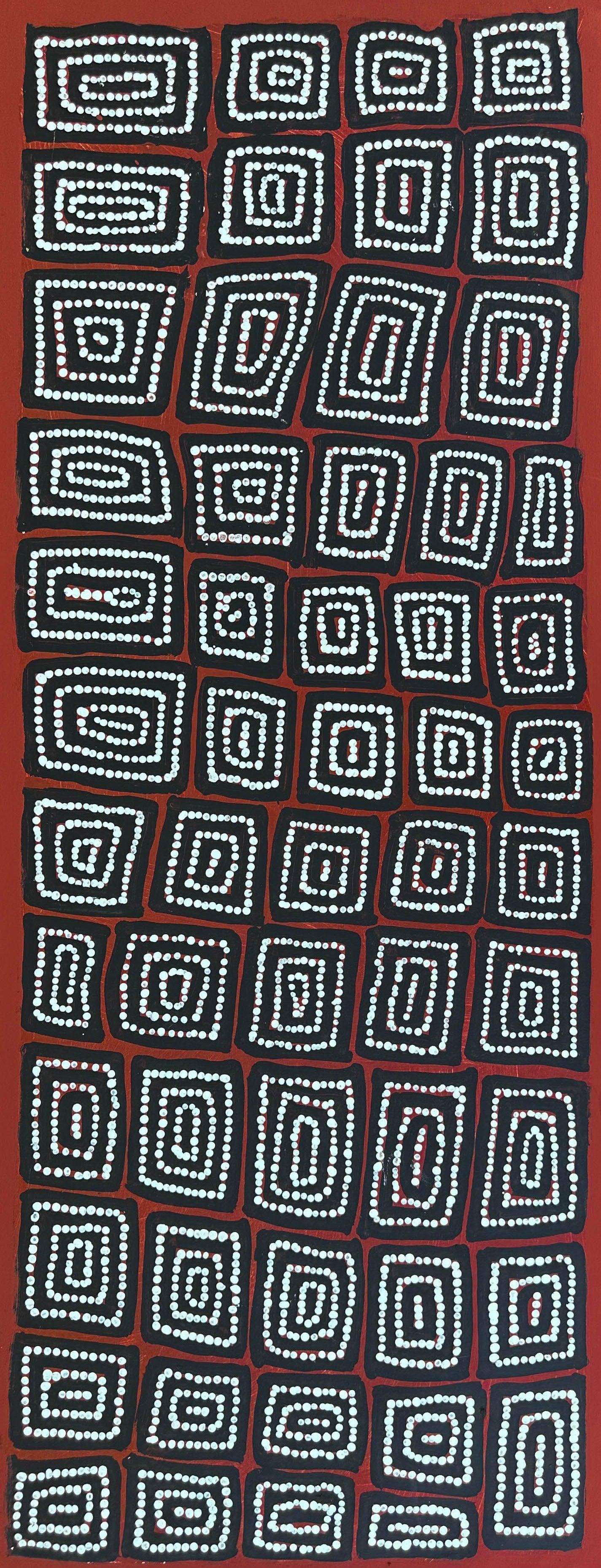 THOMAS TJAPALTJARRI (TAMLIK) + Pintupi + TIngari + Lake Mackay, Gibson Desert + Western Desert + Western Australia + Darwin Based Gallery + Indigenous Art + Aboriginal Art + Australian Art + Dot Art Painting + The Last Nomads + Pintupi Nine