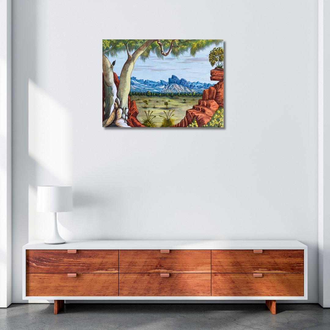 #wenten rubuntja #indigenous art #aboriginal art #australian art #water colour #landscape #realistic art # Dreaming #male artist #altyerre #altyerreaboriginal art gallery #darwin gallery #family business #beautiful art #collector art #art décor #interior design #Interior designer #wall art #art for sale #painting for sale #ochre colours #aboriginal activist #famous artist #WR26 #home décor #office Décor 