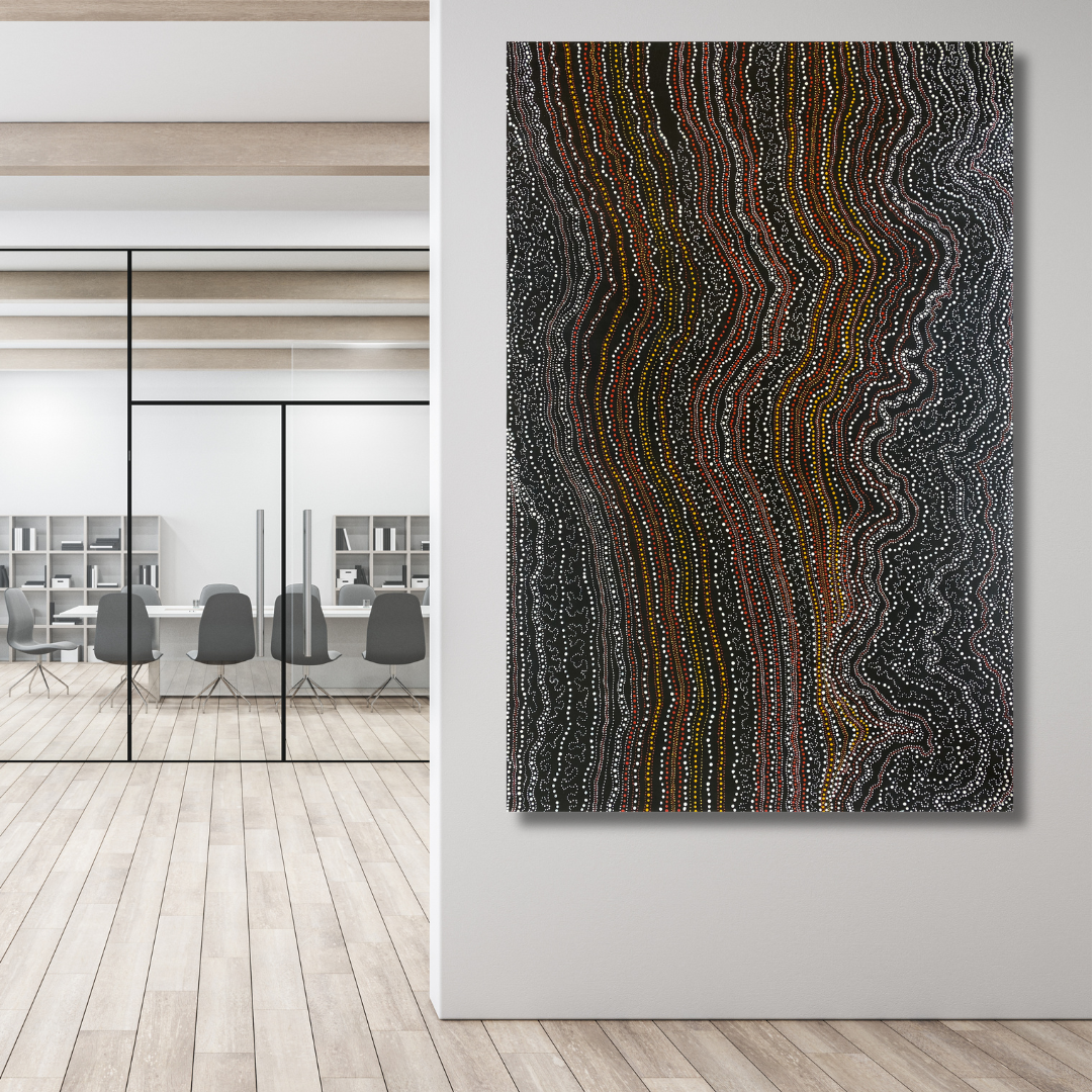 Anna Price, Anna Pitjara, Anna Petyarre, Anmatyerre, Utopia, Aboriginal Art, Indigenous Art, Aboriginal Art, Alice Springs, Northern Territory, Art for Sale, Painting for sale, Indigenous art for sale, Darwin Art Gallery, Dreaming, Dot art, Yam Seed, My Country, Women’s Dreaming, Altyerre Aboriginal Art, Famous Indigenous Artist, 