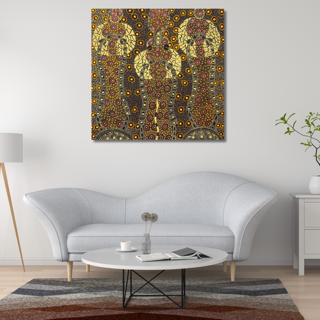 
Colleen Wallace, Colleen nungarrayi, colleen nungari, traditional art, contemporary art, altyere aboriginal art, aboriginal art, indigenous art, Australian art, dot painting, dot art work, art, artwork, art for sale, Ltyentye Apurte, painting, painting for sale, wall art, art gallery, Darwin gallery, northern territory, santa Teresa, décor, interior décor, interior design, dot painting, office décor, dot art, art collector, famous artist, dreamings, colour, colourful, intricate, Dream time sisters,
