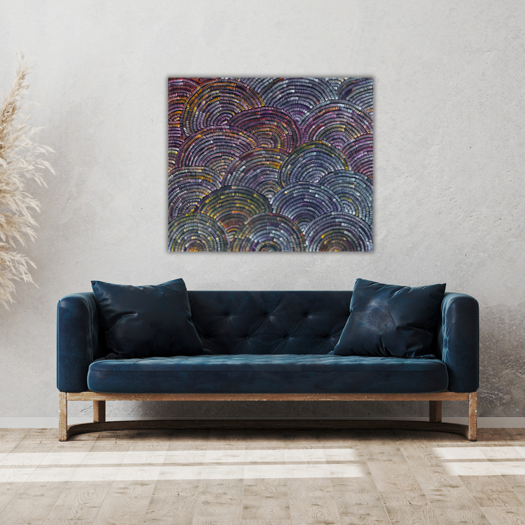 Janet golder Kngwarreye, utopia, bush tucker, yam flower, awelye, indigenous art, aboriginal art, Australian art, indigenous art for sale, art, indigenous painting for sale, family business, original art, authentic art, ethical art, altyerre aboriginal art, décor, interior design, art collector, art lover, art gallery, Darwin gallery, 