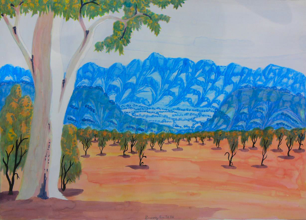 Barry Entata - Water colour painting - Watercolour art - Indigenous Art - Aboriginal Art - Australian artwork - Painting - Darwin Based Gallery - 