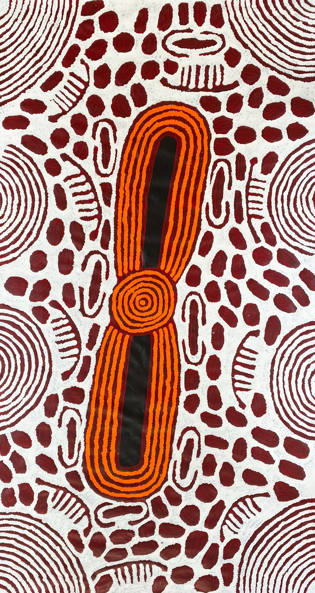 Barbara Napangarti Reid - Minyma Tingari - Aboriginal Art - Indigenous Art  - Australian Art - Traditional Art - Iconography - Symbolism - Painting - Western Desert Art 