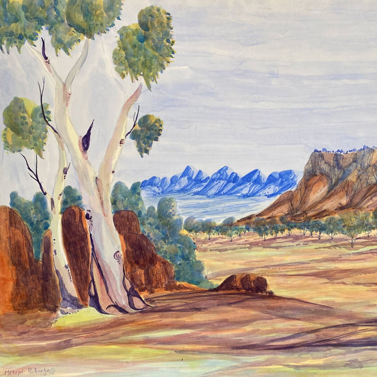MERVYN RUBUNTJA - Central Australian Landscape