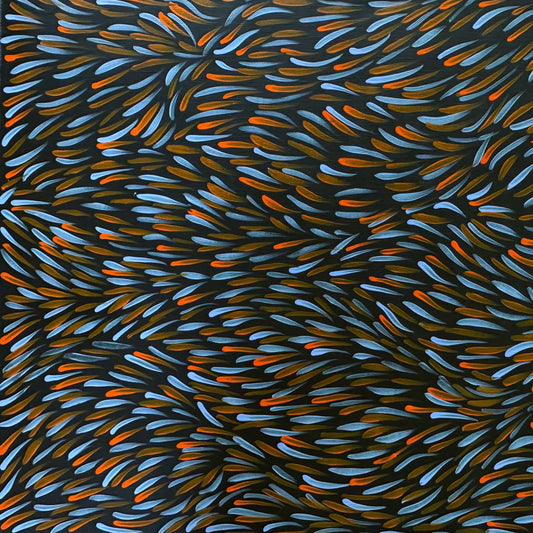 Gloria Tamerre Petyarre Bush Medicine Leaves Contempoary Indigenous Art Aboriginal Art Australian Art leaves Bush Medicine Bush Survival Utopia Contemporary Art