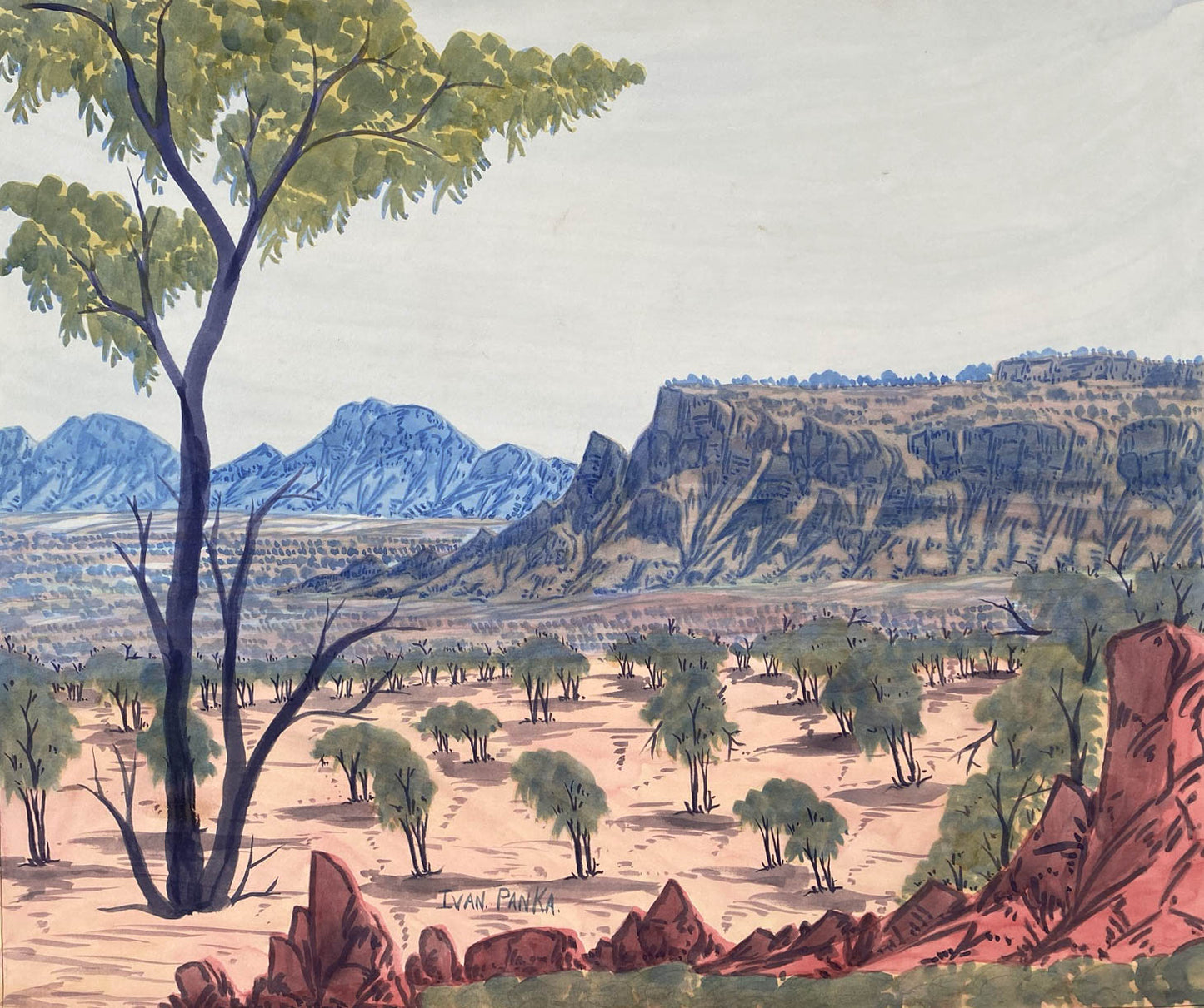 IVAN PANKA - Central Australian Landscape