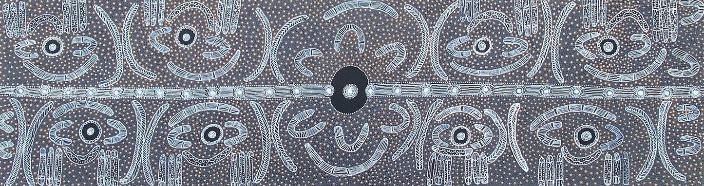 June Bird Nangala Ngale Petyarre Aboriginal Art Indigenous Art Australian Art Bush Plum Traditional Art Dot Art Painting Culture 