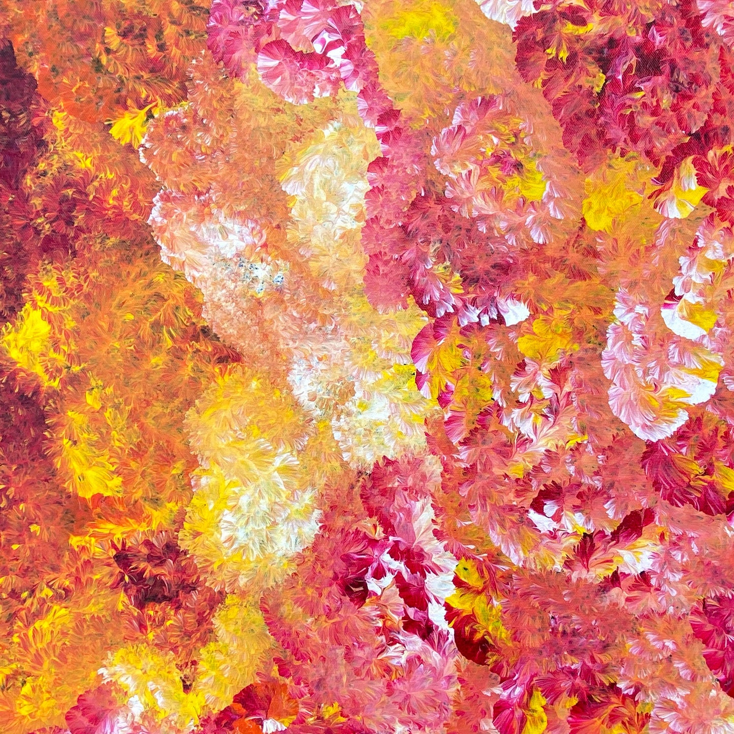 
Jeannie Petyarre Pitjara, Bush Medicine Leaves, Bush Yam, Body Paint, Awelye, Bush Seeds, contemporary art, aboriginal art, indigenous art for sale, Australian art, art collector, altyerre aboriginal art, art work, art gallery, Darwin gallery, painting for sale, wall art, northern territory, alice springs, décor, interior décor, interior design, office décor, art lover, famous artist, utopian artist, dreaming, bush medicine, family business, movement, hypnotic, art storytelling, modern art, traditional art