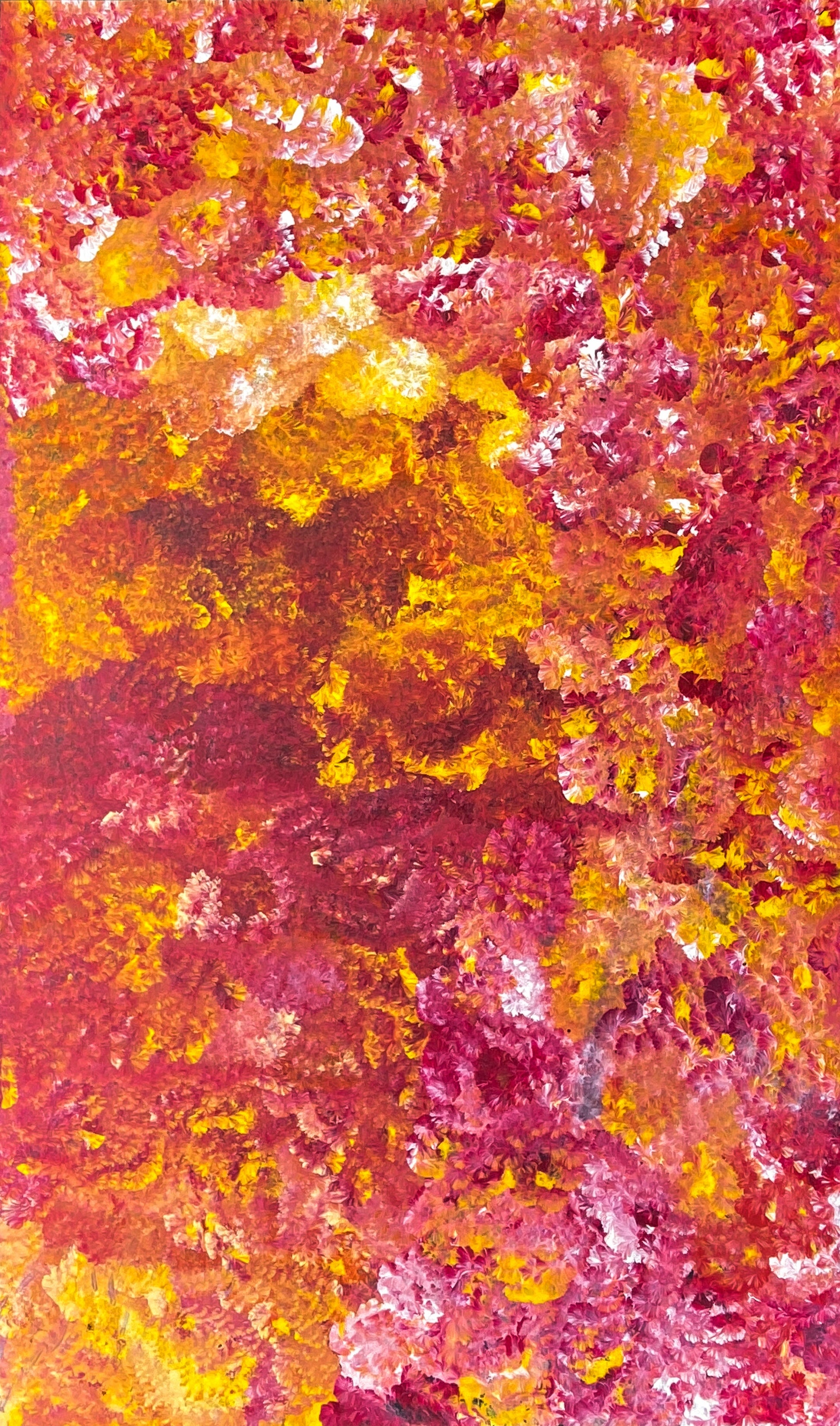 
Jeannie Petyarre Pitjara, Bush Medicine Leaves, Bush Yam, Body Paint, Awelye, Bush Seeds, contemporary art, aboriginal art, indigenous art for sale, Australian art, art collector, altyerre aboriginal art, art work, art gallery, Darwin gallery, painting for sale, wall art, northern territory, alice springs, décor, interior décor, interior design, office décor, art lover, famous artist, utopian artist, dreaming, bush medicine, family business, movement, hypnotic, art storytelling, modern art, traditional art
