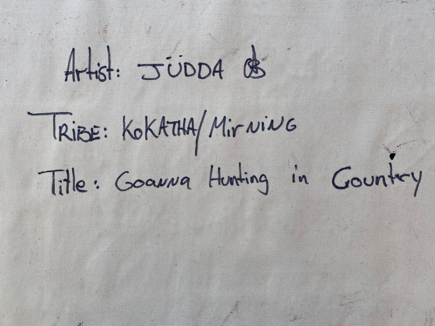 JUDDA (ANGELO BURGOYNE) - Goanna Hunting in Country
