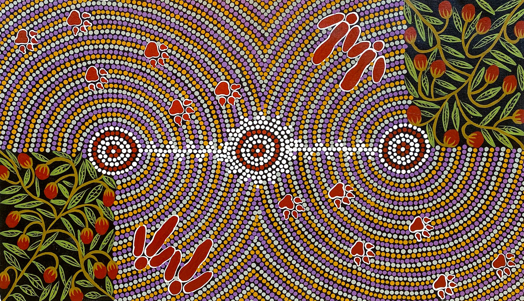 Linda Nakamarra Quinn Aboriginal Art Indigenous Art Dot Art