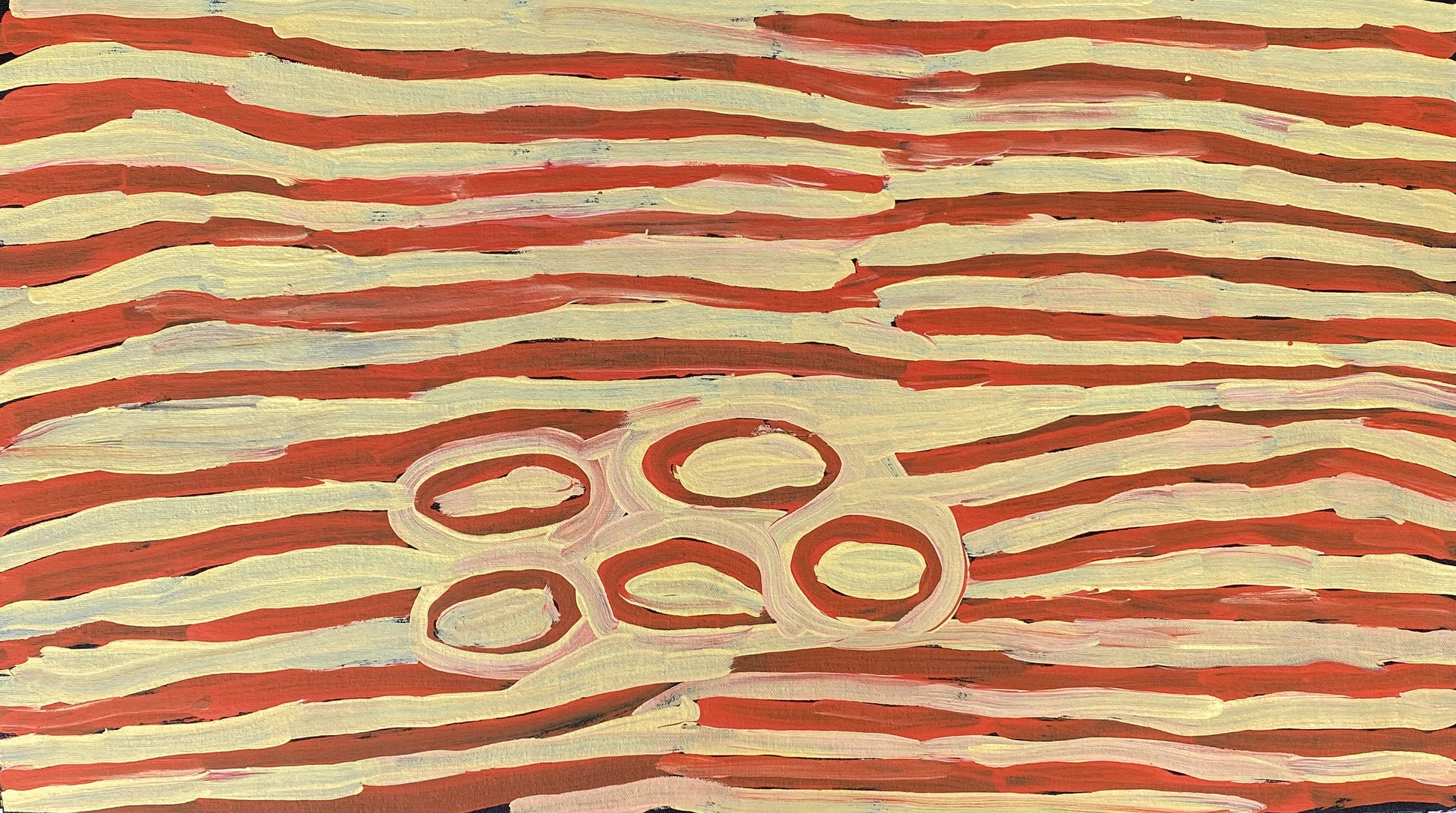 Makinti Napanangka Indigenous Art Aboriginal Art Australian Art Contemporary Art Abstract Art Dreaming Western Desert Art Painting Iconography Pintupia Symbolism Art Story