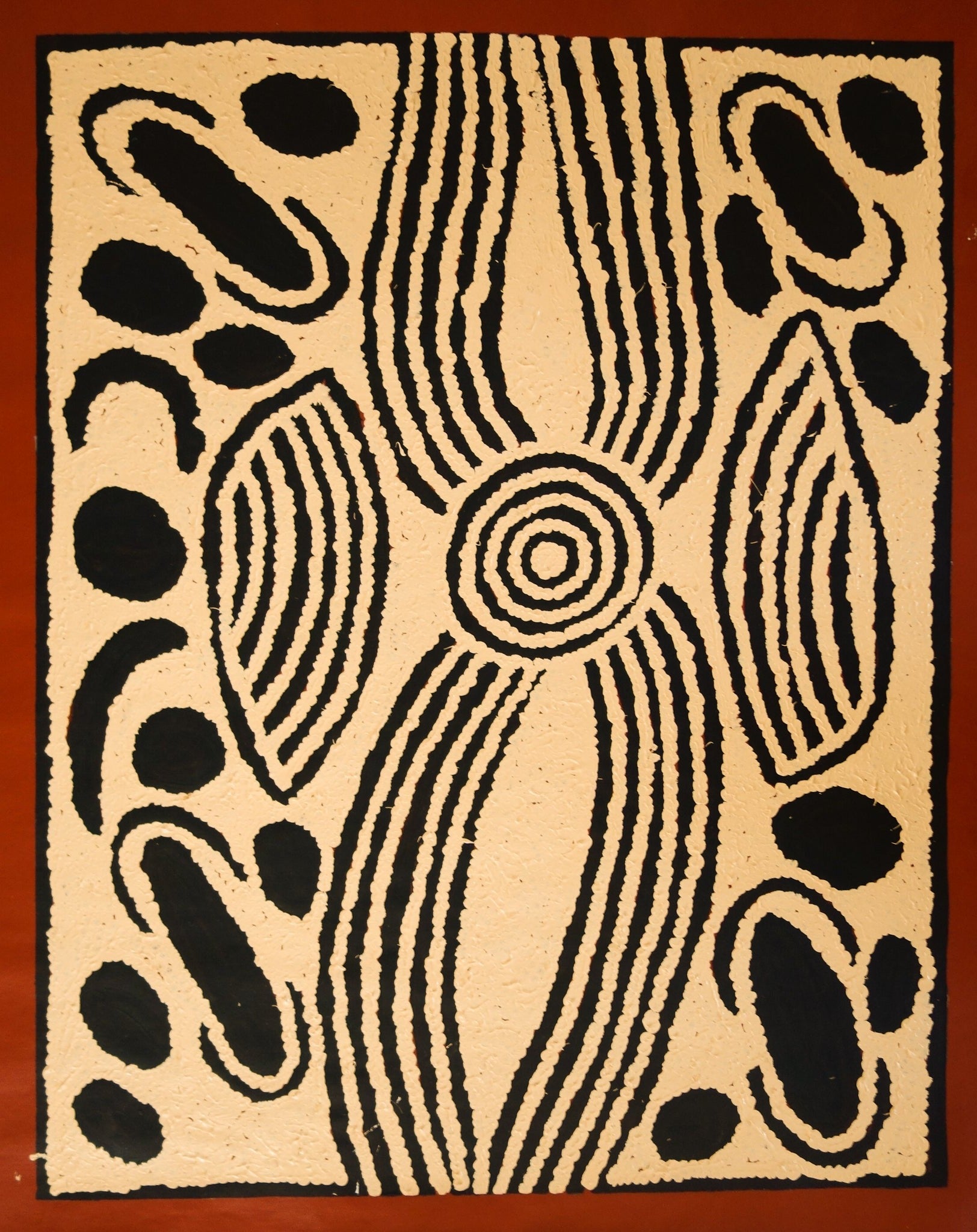 Ningura Napurrula Gibson + Wirruluga + traditional Art + Aboriginal Art + Indigenous Art + Darwin Based Galllery + Iconography + Symbolism + Pintupi + Art + Painting + Art Story 